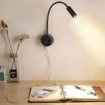 Lampe murale LED 3000K pour lecture au lit ou au bureau