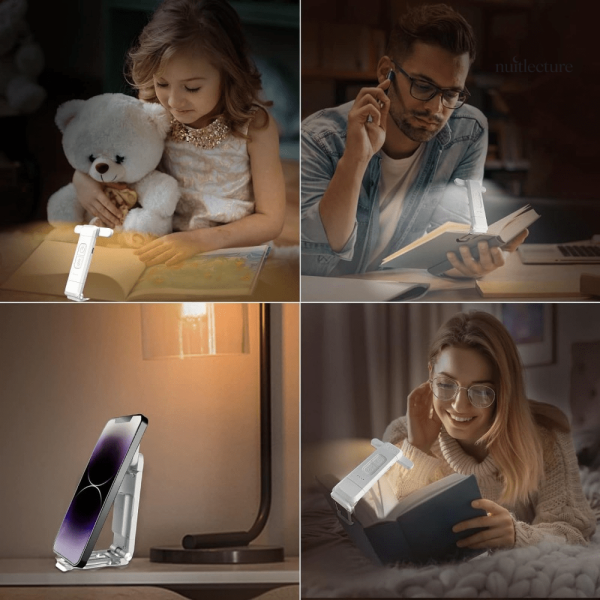 Éclairage LED double pour lecture nocturne