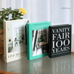 Faux livres luxe pour une ambiance chaleureuse