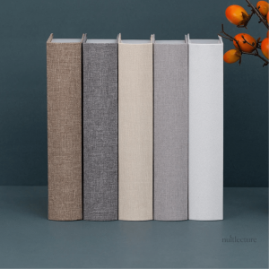 Accessoires de décoration intérieure : faux livres en lin, 5 pièces