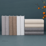 Faux livres décoratifs en lin, ensemble pour un style raffiné