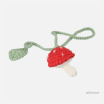 Marque-page crochet champignon pour les amateurs de littérature