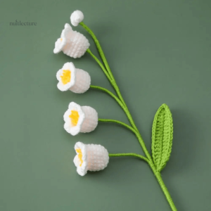 Marque-page sur le thème floral, fait main au crochet