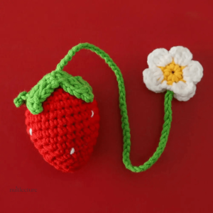 Marque-page amusant au crochet fruité