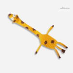 Girafe au crochet, accessoire de lecture unique et ludique