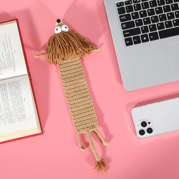 marque-page-au-crochet-lion-1 Marque-page au crochet en forme de lion