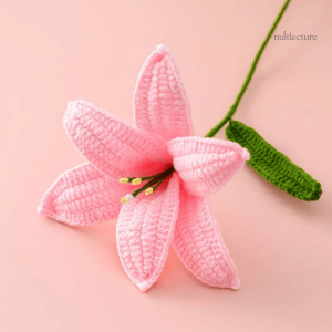 Accessoire de lecture : marque-page tulipe au crochet