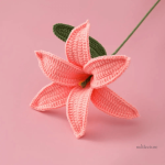 Marque-page floral au crochet, doux et esthétique
