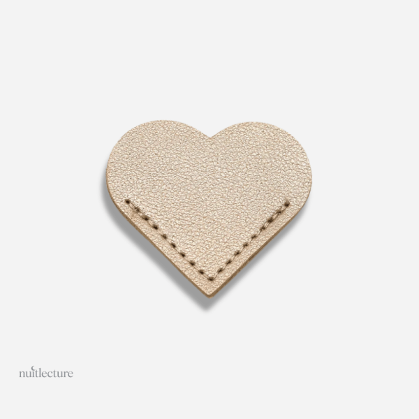 Design coeur, marque-page en cuir pour passionnés