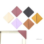 Marque-page coin en cuir triangle