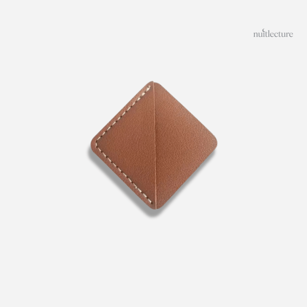 Marque-page en cuir, coin triangulaire pour livres