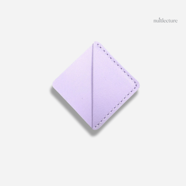 Marque-page coin, cuir avec motif triangle