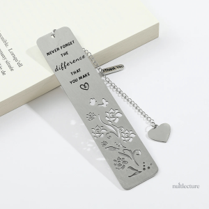 Marque-page inox avec citation inspirante
