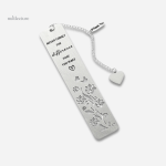 Marque-page métal design élégant pour lecteurs