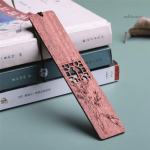 Marque-page en bois, acajou, idéal pour un cadeau