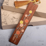 Marque-page en bois sucré, parfait pour les livres