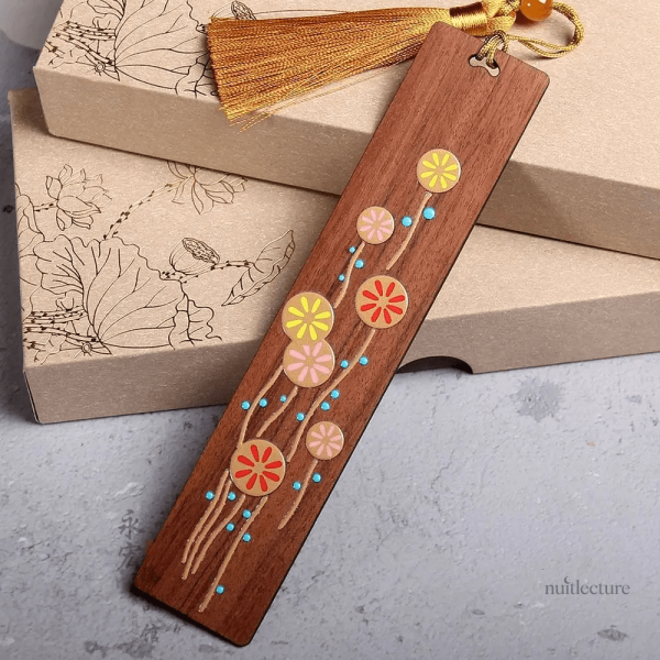 Marque-page en bois sucré, parfait pour les livres