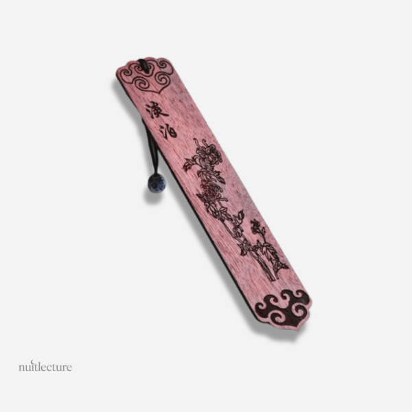 Marque-page artistique en bois, influence chinoise classique