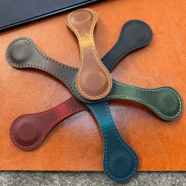 Marque-page en cuir, design magnétique pratique