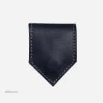 Marque-page en cuir fin avec finition vintage
