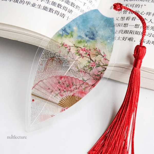 Peinture artistique sur marque-page, paysage chinois original