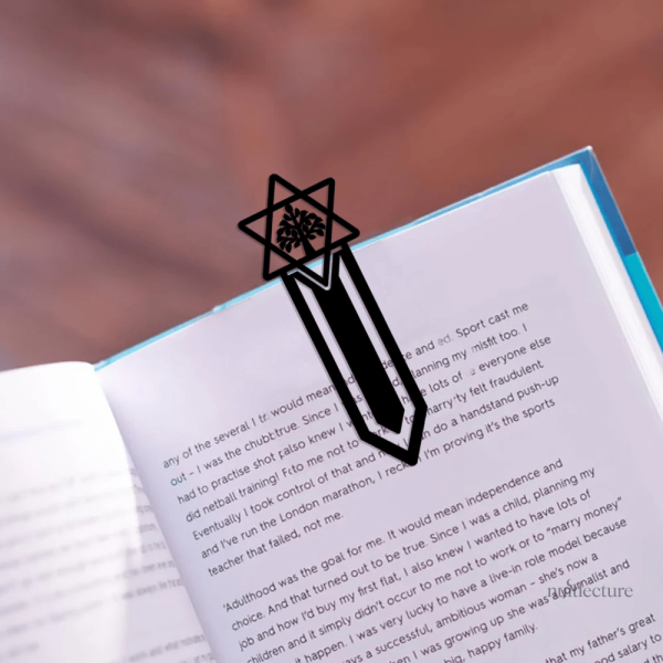 Marque-page unique en métal, arbre étoilé pour les lecteurs