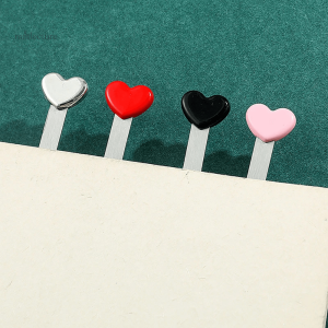 Accessoire de lecture en métal, motif coeur