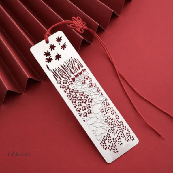 Marque-page design en métal moderne