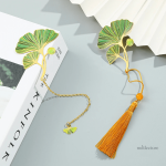 Accessoire de lecture, marque-page en métal Ginkgo