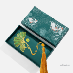 Marque-page en métal, motif Ginkgo unique