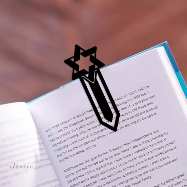 Accessoire de bibliothèque: marque-page étoilé en métal