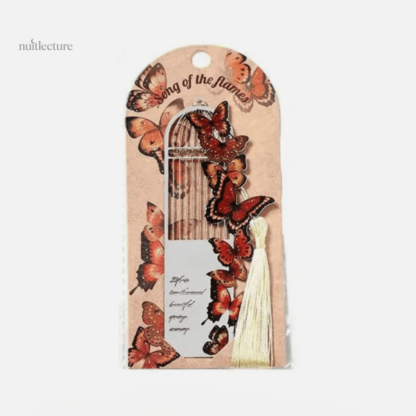 Accessoire de bibliothèque en métal, style Nuée de papillon