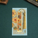 Élégant marque-page en métal style floral