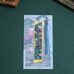 Accessoire de livre : marque-page en métal fleuri