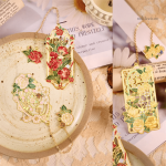 Marque-page en métal rose, idéal pour un cadeau littéraire