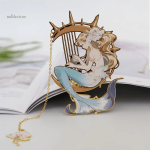 Marque-page métal sirène, parfait pour les bibliophiles