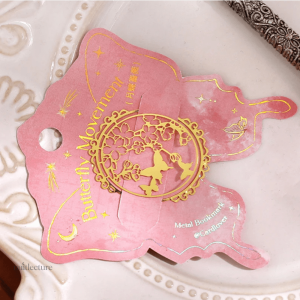 Accessoire de lecture en métal, style vintage papillon
