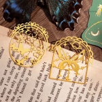 Marque-page vintage, ornements en métal papillon