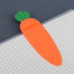 Accessoire de lecture amusant en silicone carotte