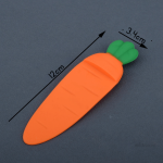 Design ludique de marque-page : carotte en silicone originale