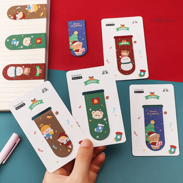Marque-page Noël avec design de flocon de neige