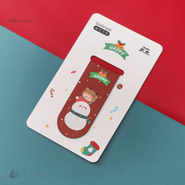 Marque-page magnétique inspiré des fêtes de fin d'année