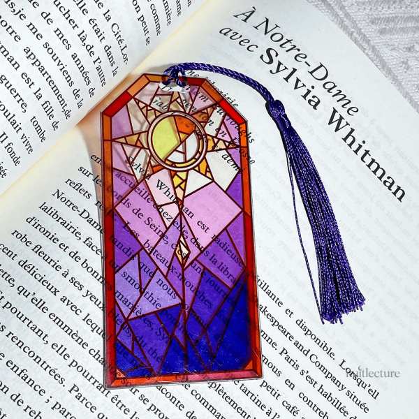 Marque-page design en acrylique, parfait pour tous les lecteurs