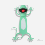 Marque-page original en forme de gecko coloré