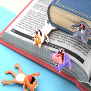 Accessoire de lecture amusant avec hippopotame coloré