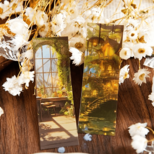 Marque-page créatif avec motifs de paysages