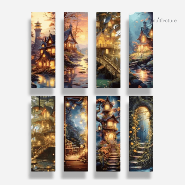 Marque-page décoratif offrant une évasion visuelle