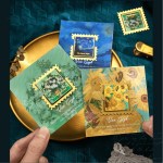 Accessoire de lecture amusant, motif timbre