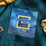 Timbre design pour un marque-page distinctif
