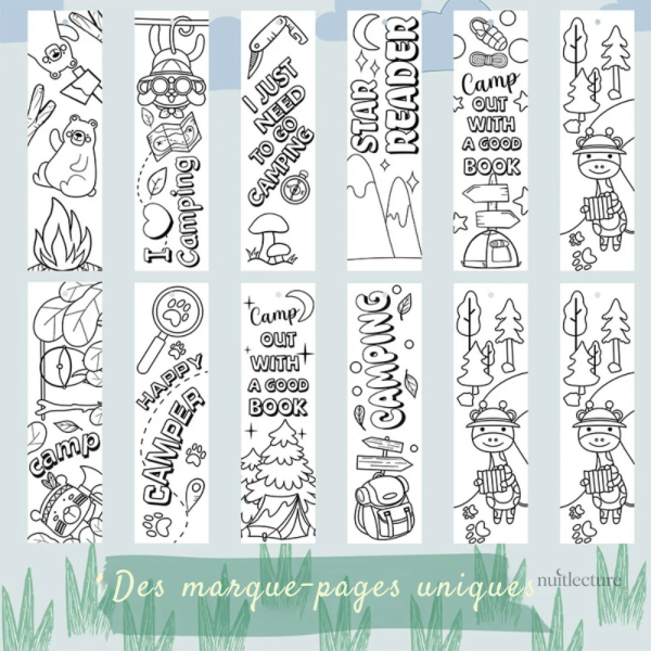 Originals marque-pages nature : papier créatif à colorier